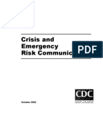 Crisis and Emergency Risk Communication