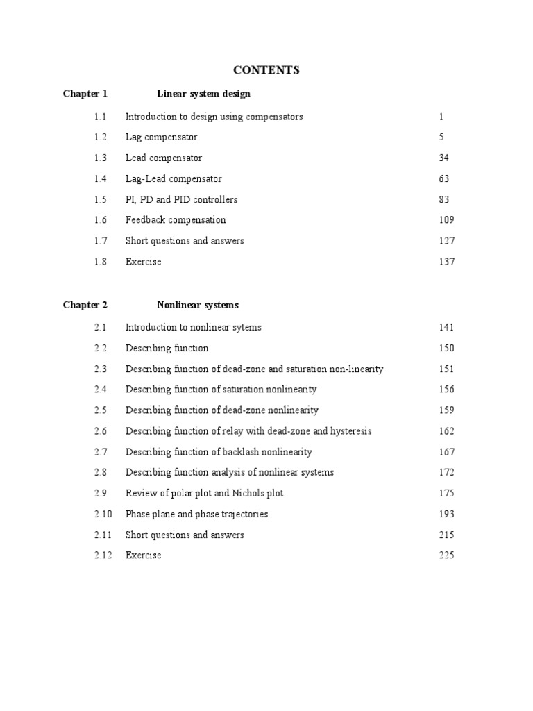 Advanced Control Systems By Nagoor Kani PDF Theory Analysis 