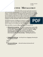 Xtractive Etallurgy: Mineral Processing
