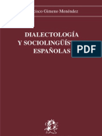 Francisco Gimeno Menéndez - Dialectología y sociolingüística. Universidad de Alicante-1990