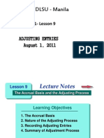 ACTBAS1 - Lesson 9A (Adjusting Entries)