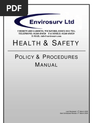Health and Safety Policy