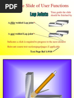 Example Slide of User Functions: Time Guide The Slide Should Be Finished by