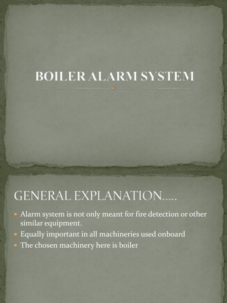 Boiler Alarm System PDF