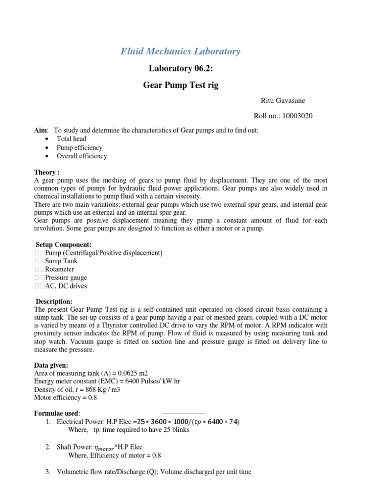 Gear Pump PDF Pump Gear