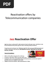 Reactivation Offers by Telecommunication Companies (1)