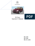 Mercedes Ml320 Ml500 Ml55amg Owners Manual 2002