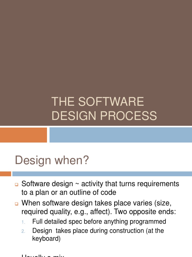 The Software Design Process | PDF | Class (Computer Programming ...