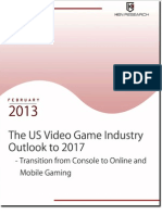 The US Video Game Industry Outlook To 2017 - Transition From Console To Online and Mobile Gaming