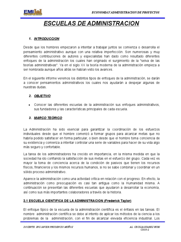 Escuelas de Administracion