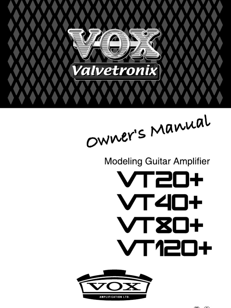Vox Valvetronix VT20+ Manual | PDF | Home & Garden