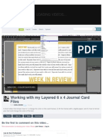 Working With My Layered 6 X 4 Journal Card Files On Vimeo