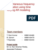 Instantaneous Frequency Estimation Using TVAR Modeling