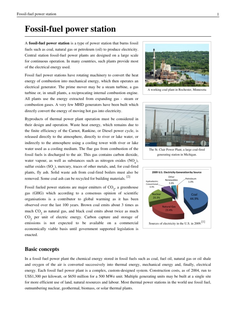 Fossil Fuel Power Station Pdf Fossil Fuel Power Station Coal