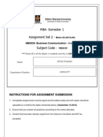 MBA-Semester 1 Assignment Set 2 - Subject Code - : MB0039 - Business Communication - 4 Credits MB0039