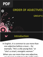 Order of Adjectives