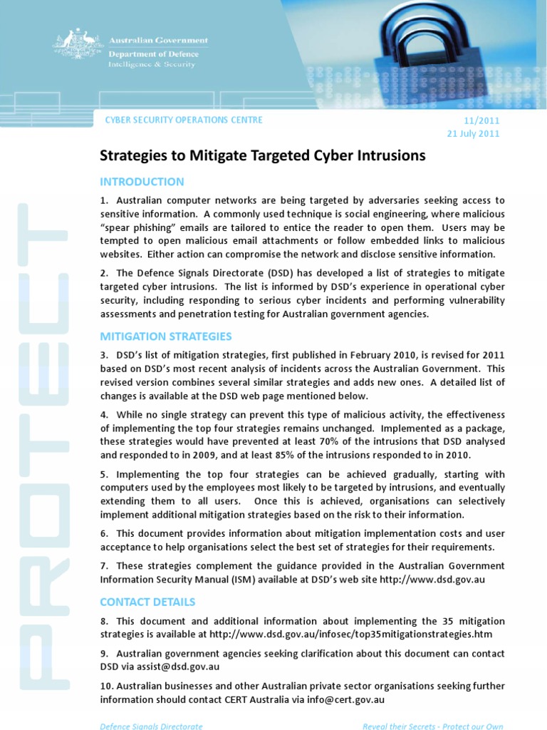 Top 35 Mitigation Strategies for Linux | PDF