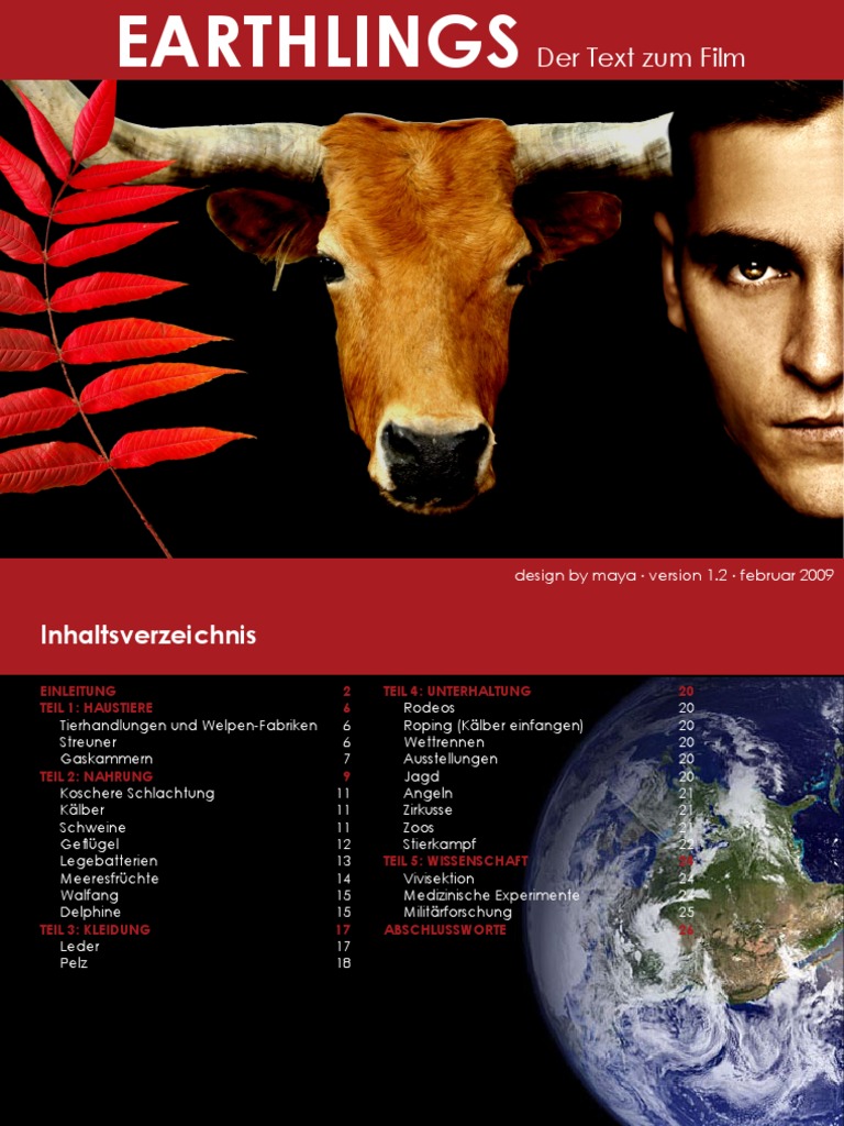 EARTHLINGS - Der Text Zum Film | PDF
