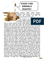 Fight For Animals Rights - English Portfolio Jorge Nunes 11F1 Nº16