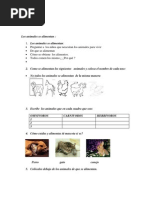 Actividades Del Proyec de Los Animales1
