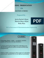 Matrix Presentation