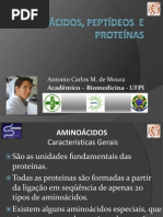 Aminoácidos, peptídeos e proteínas
