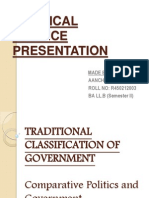 Traditional Classification of Government