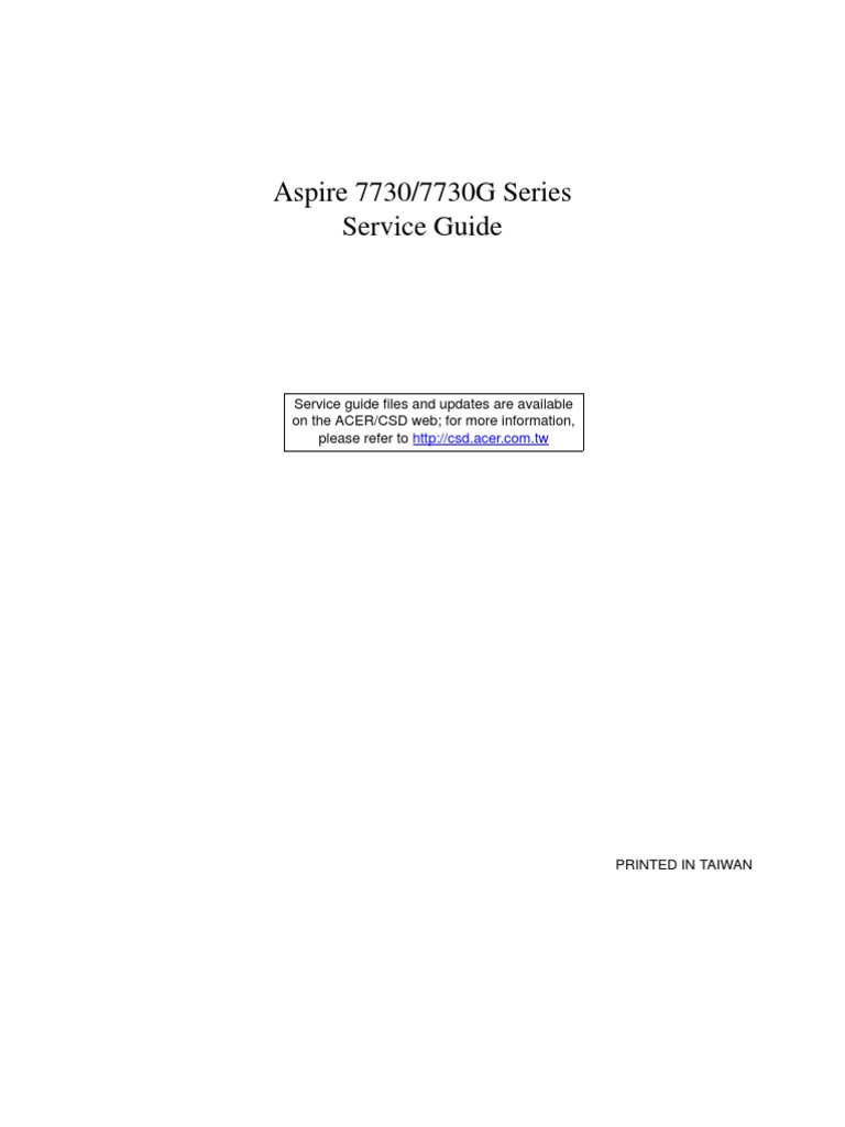 service-manual-Acer-Aspire-7730-7730G.pdf | Computer Keyboard | Keyboard  Shortcut