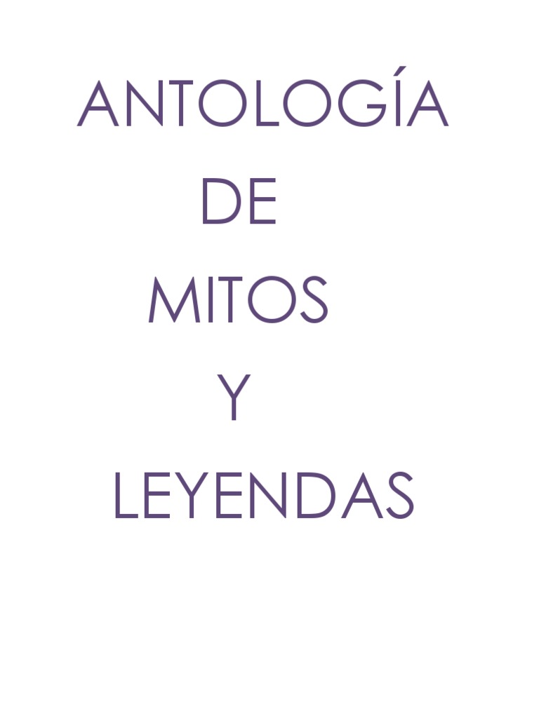 Antología de Mitos Y Leyendas | PDF