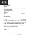 Surat Rasmi Tidak Hadir Ke Sekolah