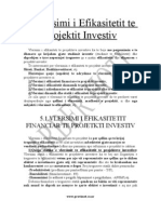 5.1.vlersimi I Efikasitetit Financiar Te Projetkti Investiv