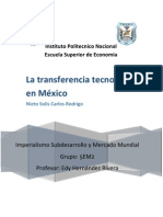 La transferencia tecnológica en México