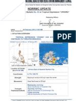 Ndrrmc Upd Re Swb No.3 for Td Crising, 19-02-13, 5am