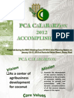 2012 Philippine Coconut Authority Region Iv-A Accomplishment Report
