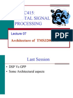 EEE C415: Digital Signal Processing: Architecture of TMS320C54x