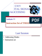 EEE C415: Digital Signal Processing: Instruction Set of TMS320C54x
