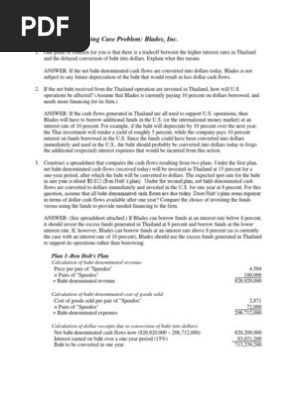 Blades Inc Case Interest Revenue
