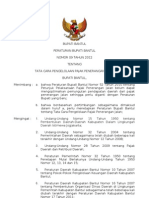 Peraturan Bupati Bantul No. 09 Tahun 2012