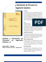 Analisis y Simulacion de Procesos en Ingenieria Quimica - Brochure