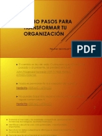 OCHO PASOS PARA TRANSFORMAR TU ORGANIZACIÓN