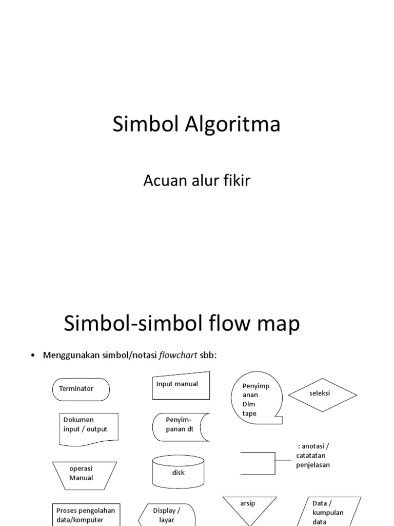 Simbol-Simbol Flow Map | PDF