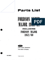 Ford Super Major Parts List