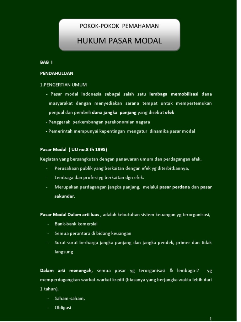 Hukum Pasar Modal Pdf Pdf