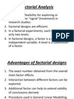Factorial Analysis