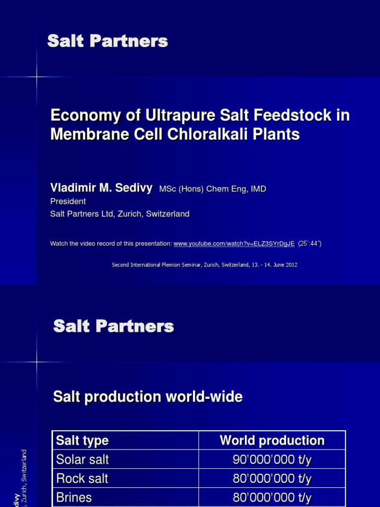 Salt Presentation2 | PDF | Sodium Chloride | Water Purification