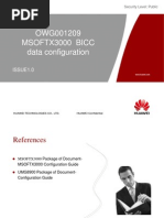 MSOFTX3000 BICC Data Configuration 20090227 B 1 0