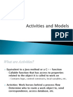 Activities and Models