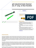 Cyalume SnapLight Industrial Grade Chemical Light Sticks, Green, 6 Long, 12 Hour Duration (Pack of