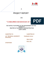 Project Report: "Consumer Behaviour of Airtel"