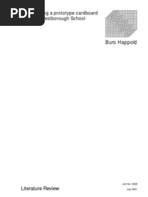 Constructing a Cardboard Building - Literature Review